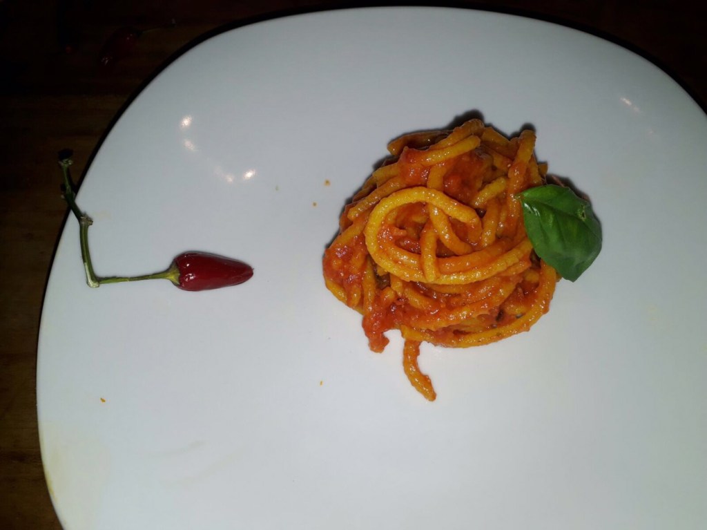 La pasta al torchio : Bigoli alla curcuma 