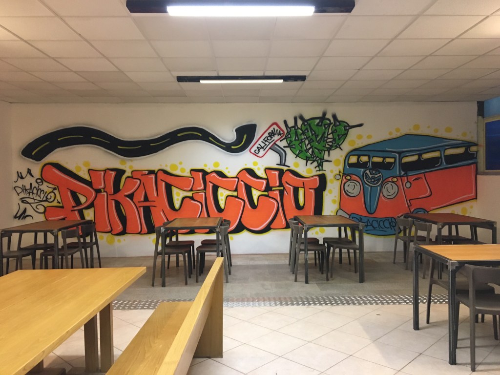 E anche il PIkaciccio murales c’e !!!!!